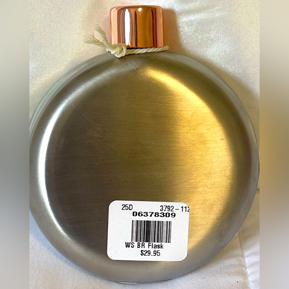 Williams Sonoma Billiy Reid Flask. 3.5x 4.5” - Picture 2 of 4
